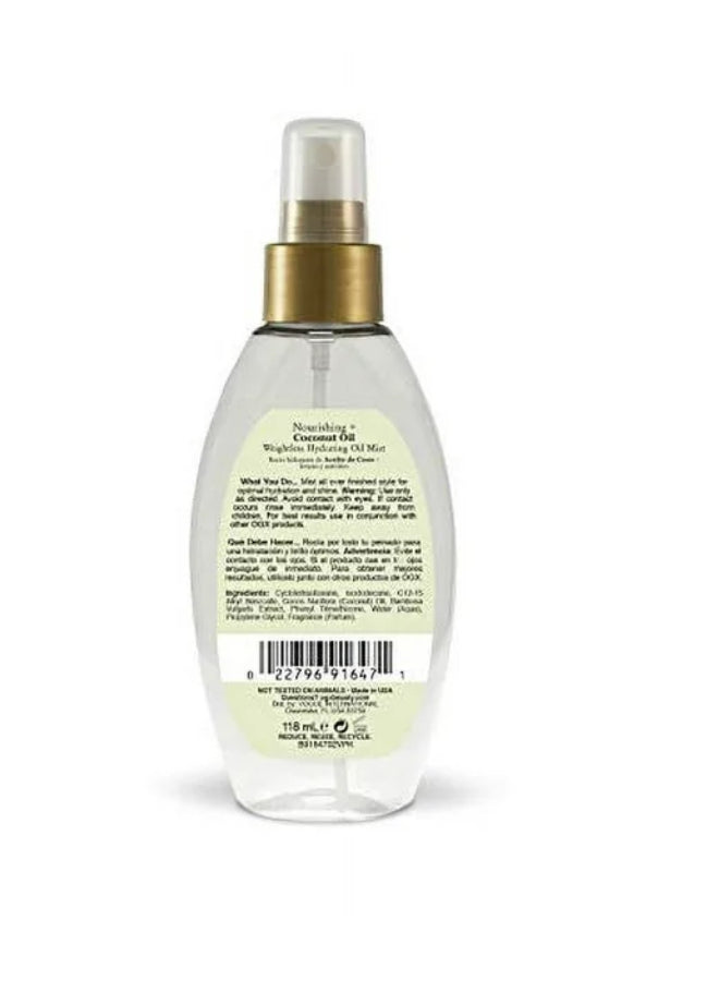 Nourishing Coconut Oil Weightless Hydrating Oil Mist