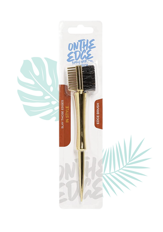 Gold Pointed Edge Brush